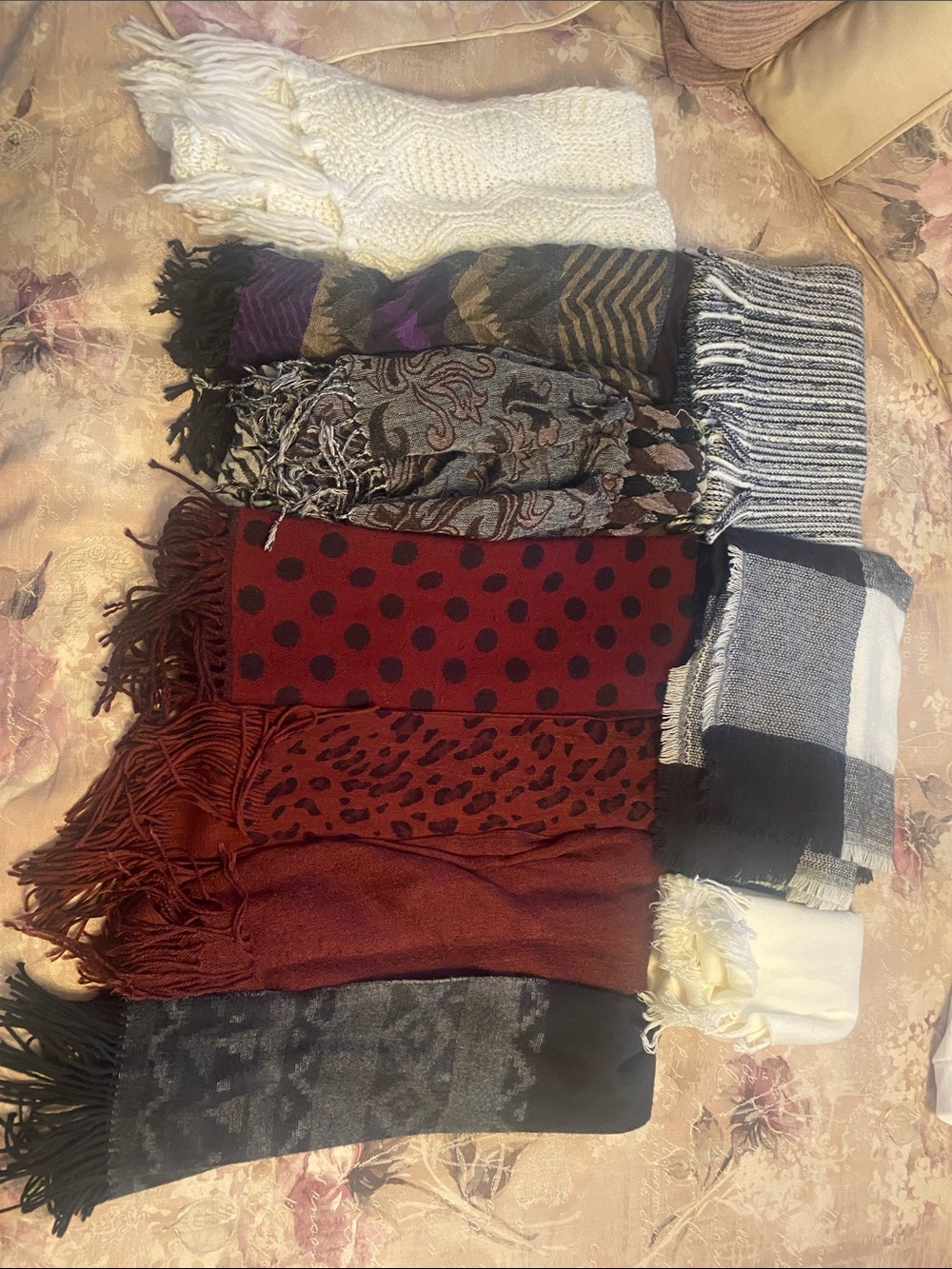 Mixed Scarves Bundle - Assorted Colors & Patterns
